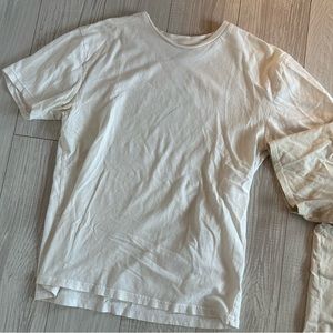 Plain white T shirt